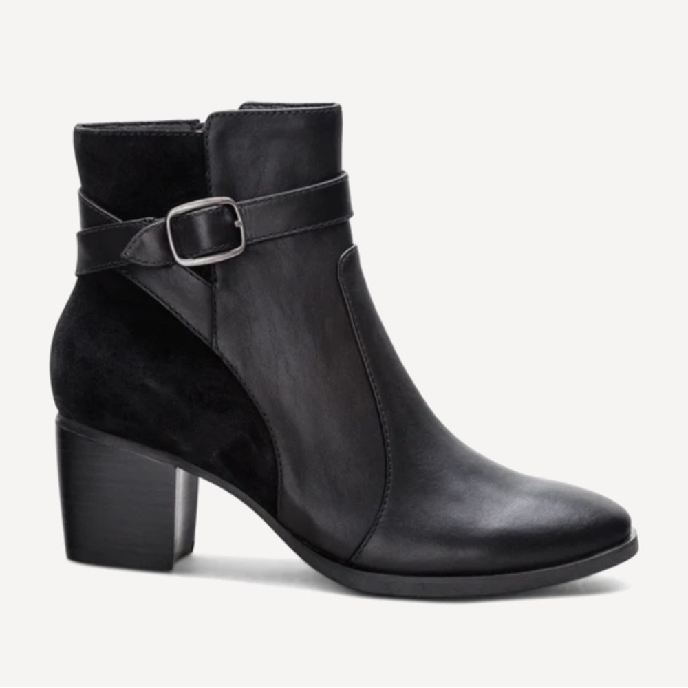 New Aetrex Rebecca Black Heel Boot Women's Black Ankle Boots, Size 10.5-11